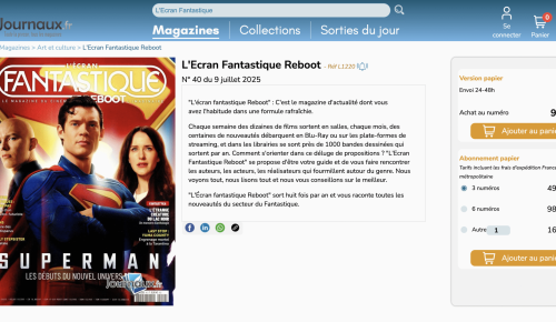 L&rsquo;ECRAN FANTASTIQUE été 2025