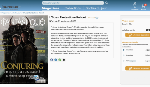 Le nouvel Ecran Fantastique est paru